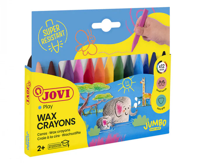 Jovi Triwax Triangular Crayons Pack of 12