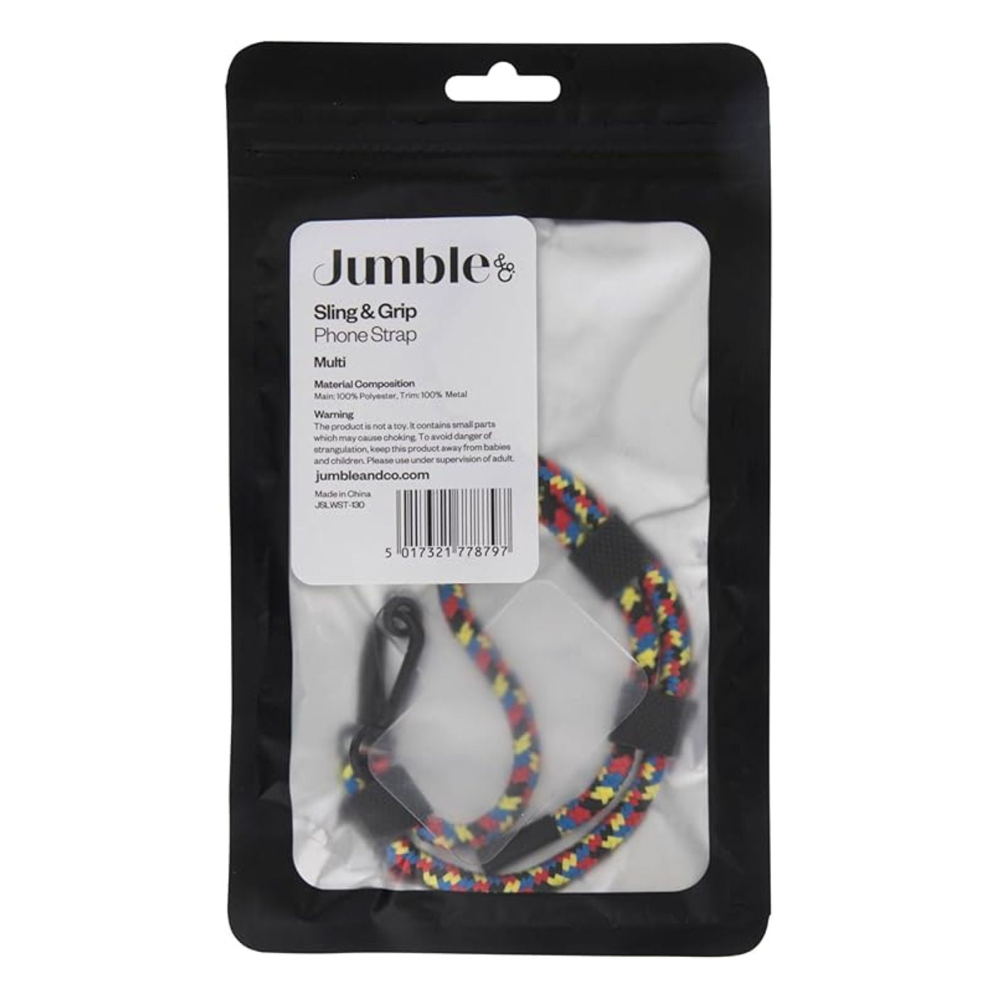 Jumble & Co Sling & Grip Phone Strap Multicolour
