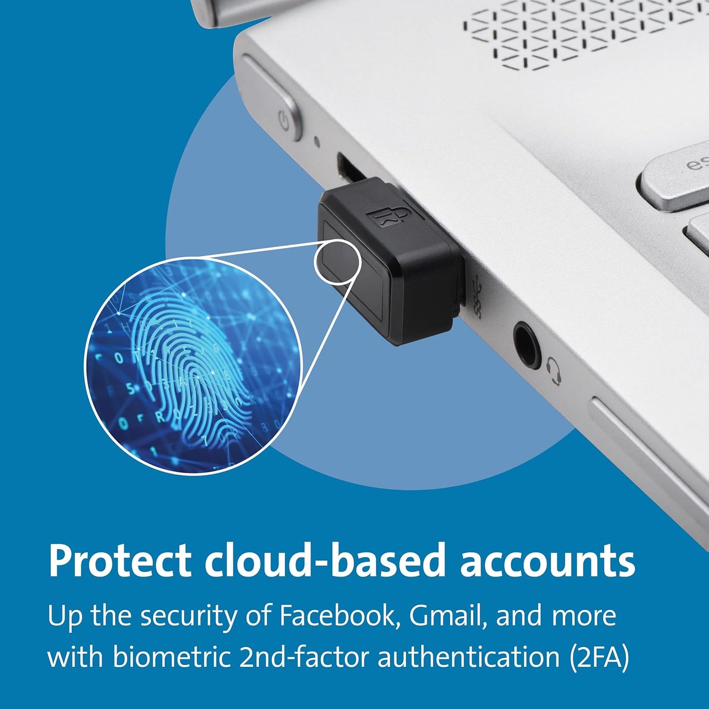 KENSINGTON® VERIMARK Fingerprint Authentication USB Dongle | Secure Biometric Login