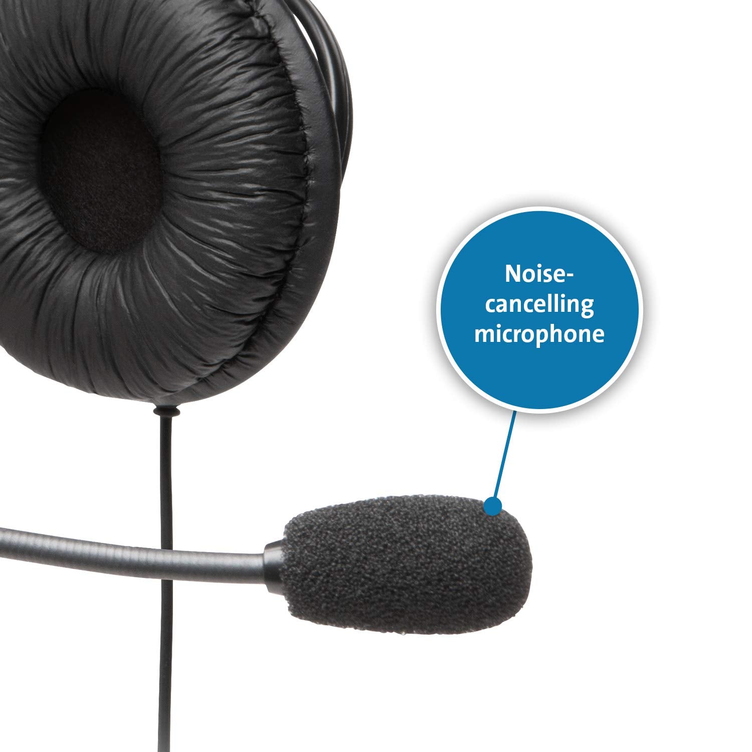 KENSINGTON® HEADPHONES HI-FI MICROPHONE & VOLUME CONTROL