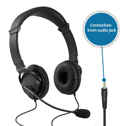 Kensington Headphones Hi-Fi Microphone Volume Control & Noise Cancellation