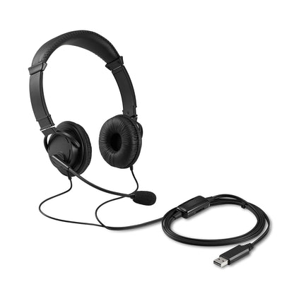 Kensington USB Headphones Hi-Fi Microphone Volume Control