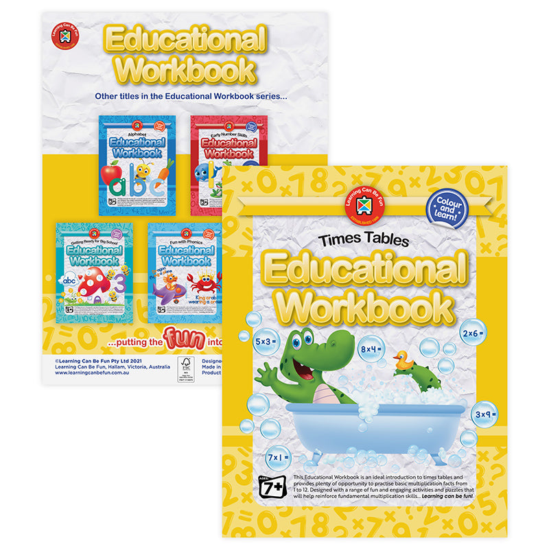 LCBF Times Tables Workbook | Multiplication 1–12