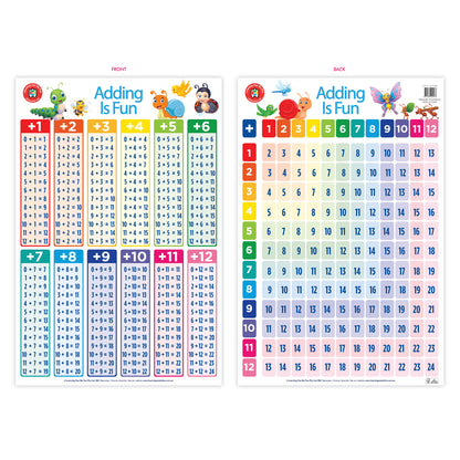 LCBF Wall Chart Adding is Fun Double-Sided Poster 50 x 74cm