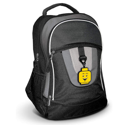 LEGO® Bag Tag – Boy Face | Iconic Minifigure Luggage Tag | Durable Silicone Travel Accessory