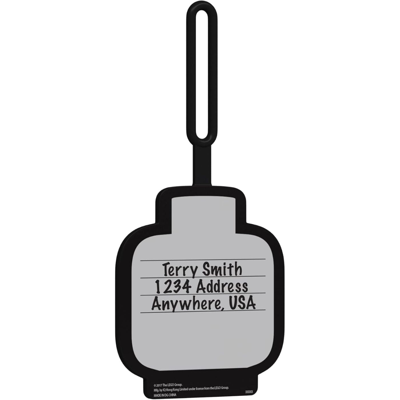 LEGO® Bag Tag – Girl Face | Iconic Minifigure Luggage Tag | Durable Silicone Travel Accessory