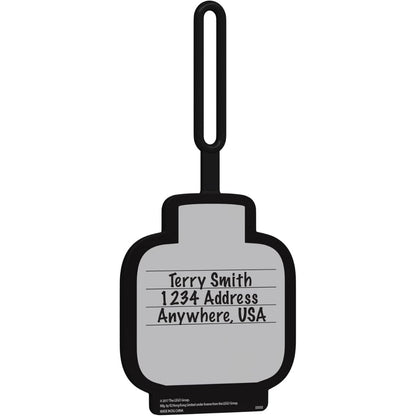 LEGO® Bag Tag – Girl Face | Iconic Minifigure Luggage Tag | Durable Silicone Travel Accessory