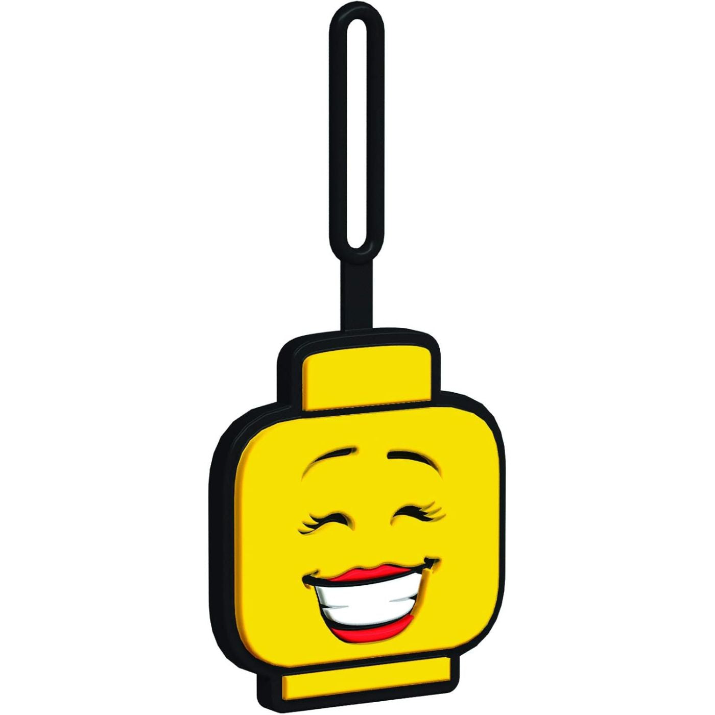 LEGO® Bag Tag – Girl Face | Iconic Minifigure Luggage Tag | Durable Silicone Travel Accessory