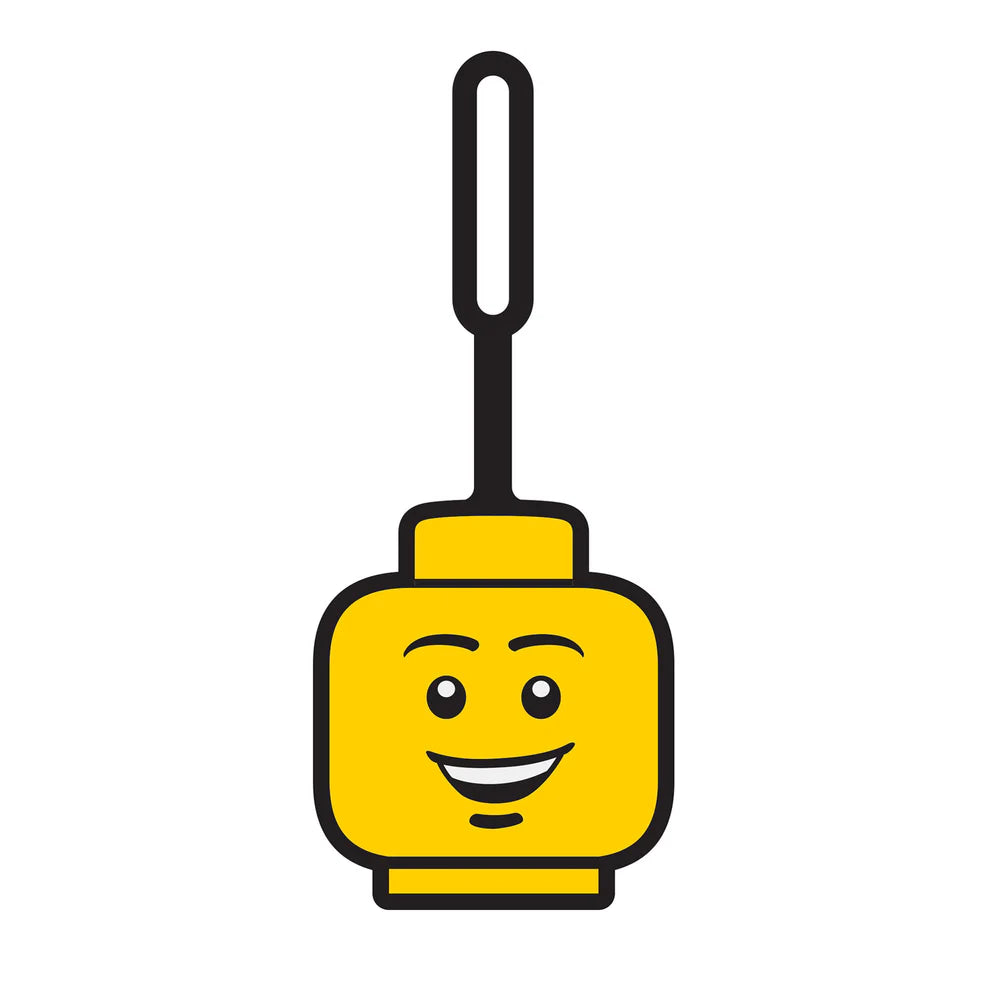 LEGO® Bag Tag – Boy Face | Iconic Minifigure Luggage Tag | Durable Silicone Travel Accessory