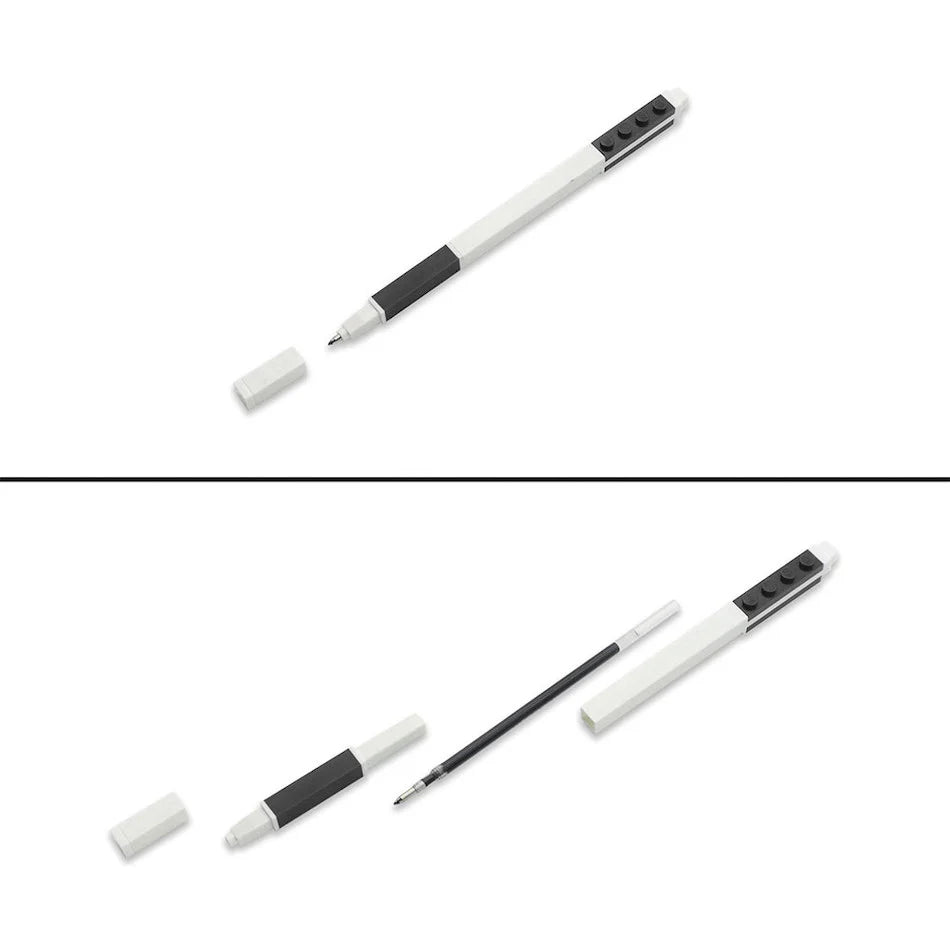 LEGO® Gel Pen Medium Tip 0.7mm Black | Customisable with LEGO Bricks