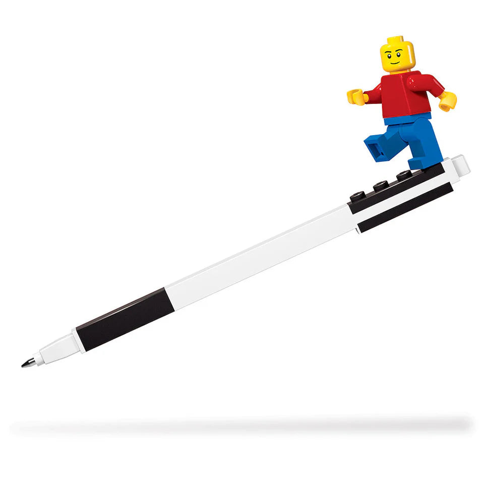 LEGO® Gel Pen Medium Tip 0.7mm Black | Customisable with LEGO Bricks