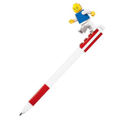 LEGO® Gel Pen Medium Tip 0.7mm Red | Customisable with LEGO Bricks