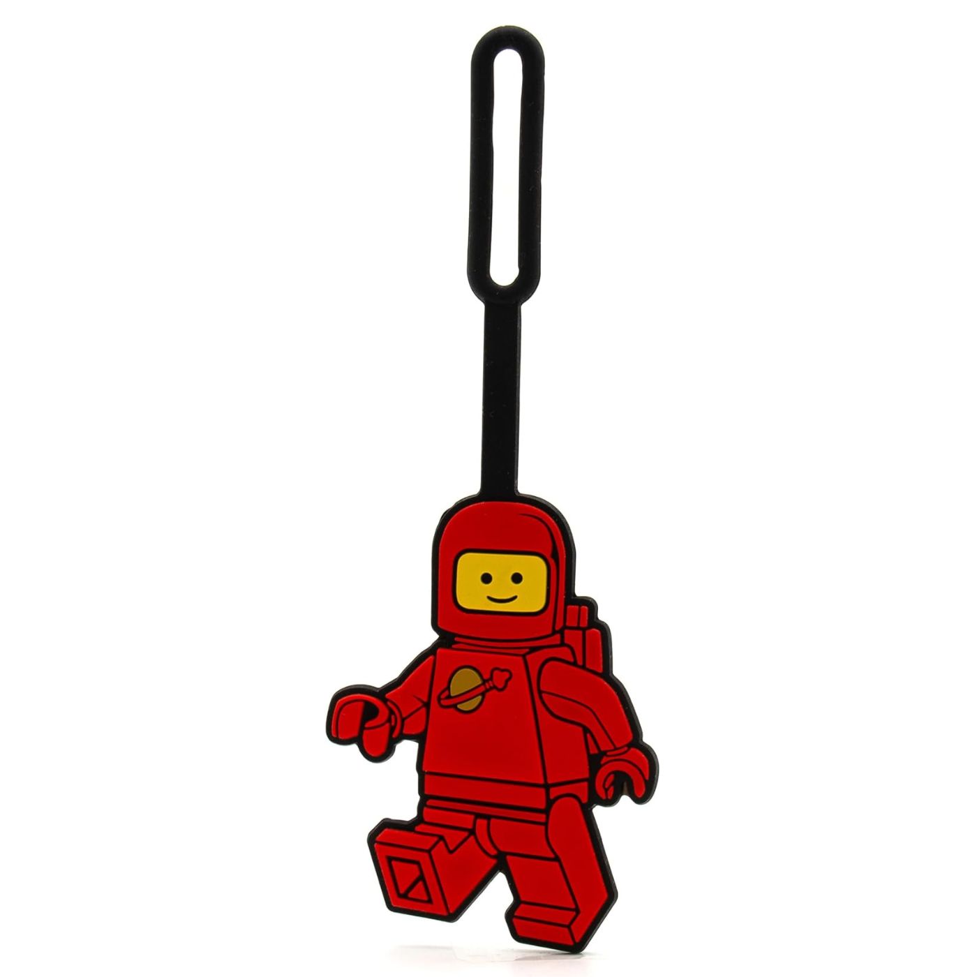 LEGO® Luggage Tag Spaceman Red – Durable Silicone Bag Tag for Kids & Adults