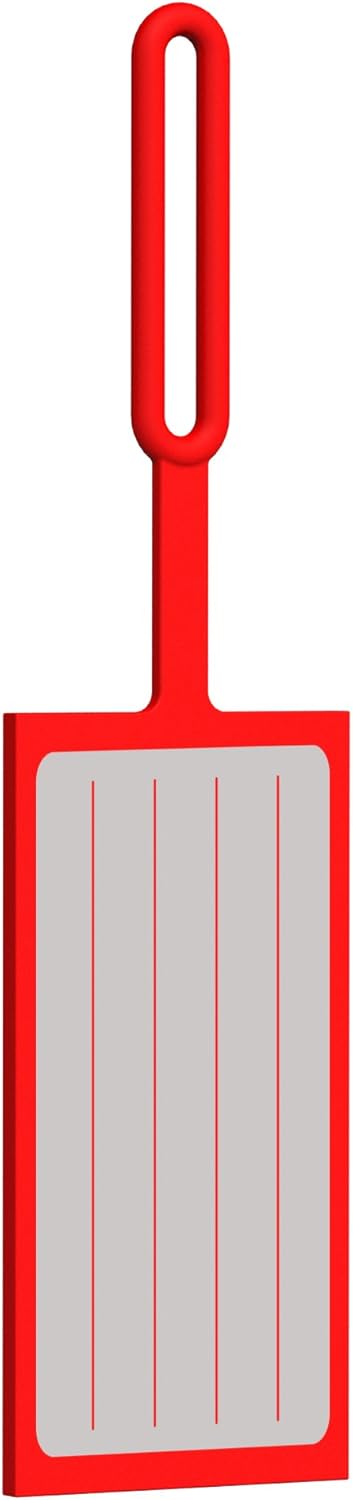 LEGO® Luggage Tag – Red Silicone 2x4 Brick Design for Bags & Suitcases