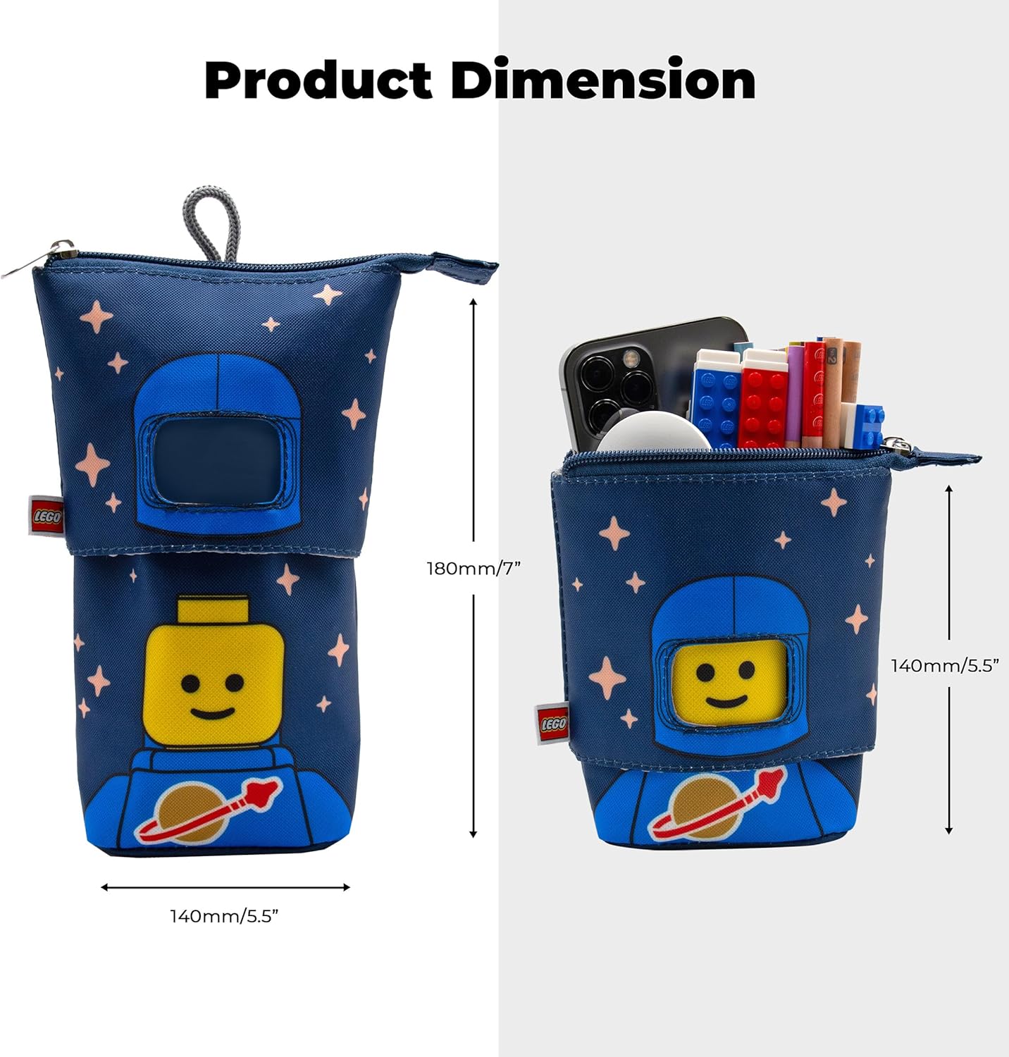 LEGO® Minifigures™ Pencil Case Pop Up Spaceman - Blue