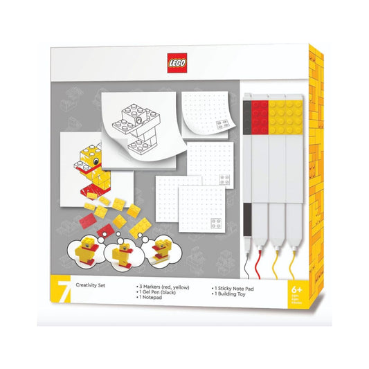 LEGO® Stationery Creativity Set with Duck Building Toy – Build, Draw & Display Fun!