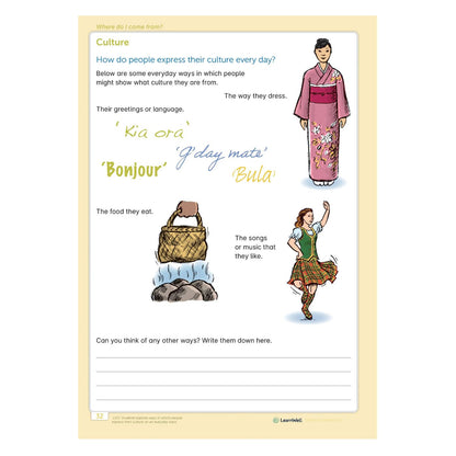 LearnWell Year 1 and Year 2 Social Studies Start Right Workbook