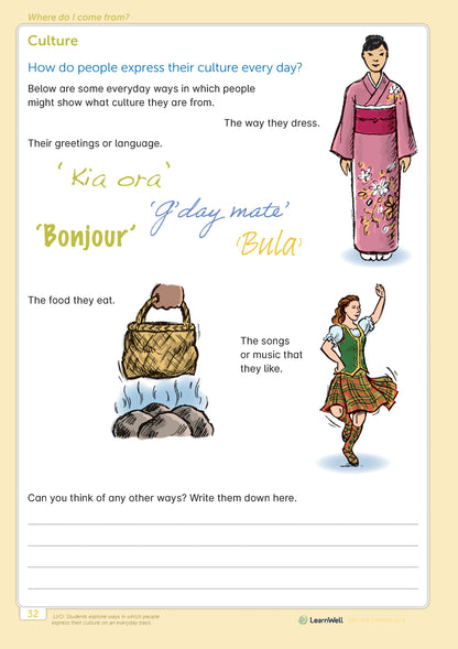 LearnWell Year 1 and Year 2 Social Studies Start Right Workbook