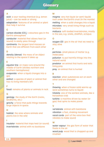 LearnWell Year 4 Science Start Right Workbook