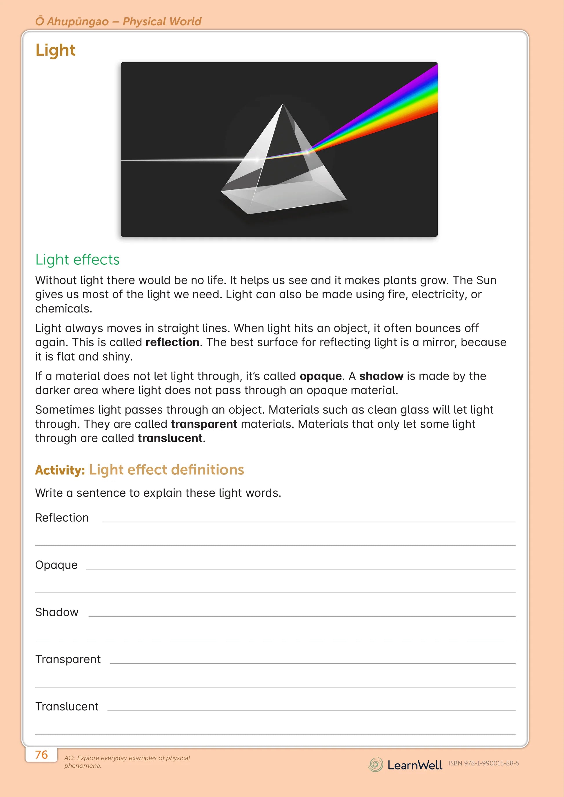 LearnWell Year 4 Science Start Right Workbook