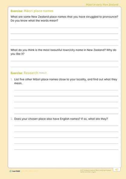 LearnWell Year 4 Social Studies Start Right Workbook