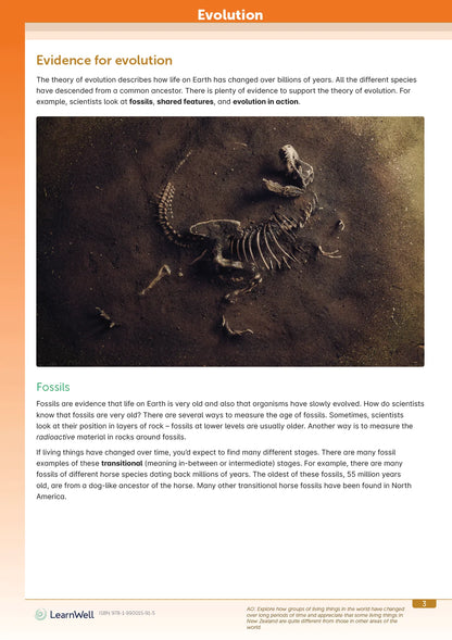 LearnWell Year 7 Science Start Right Workbook