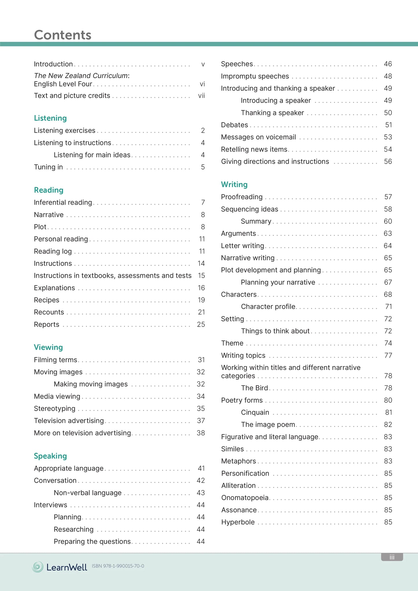LearnWell Year 8 English Start Right Workbook