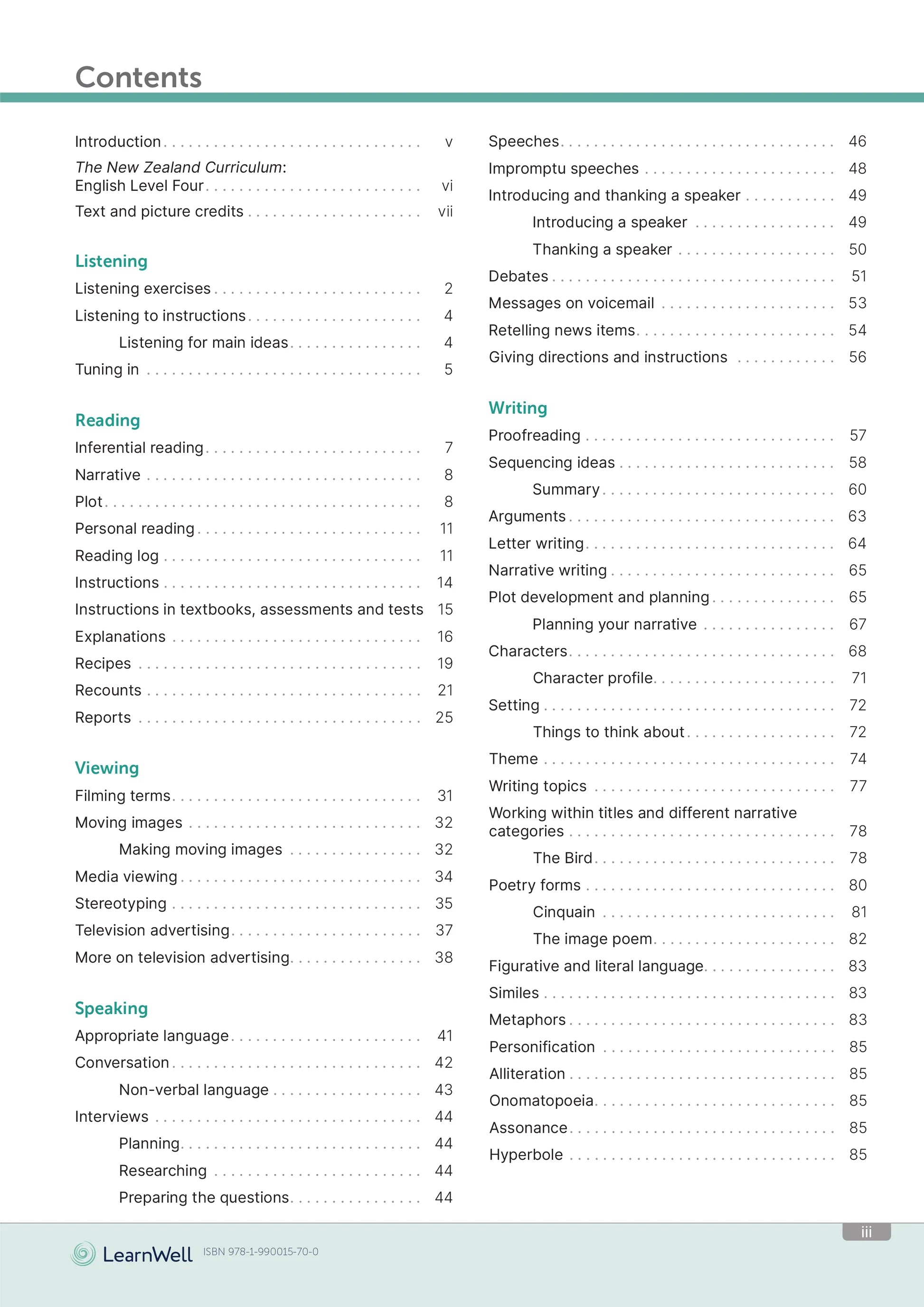 LearnWell Year 8 English Start Right Workbook