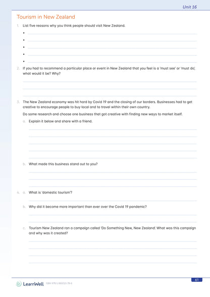 LearnWell Year 8 Homework Start Right Workbook