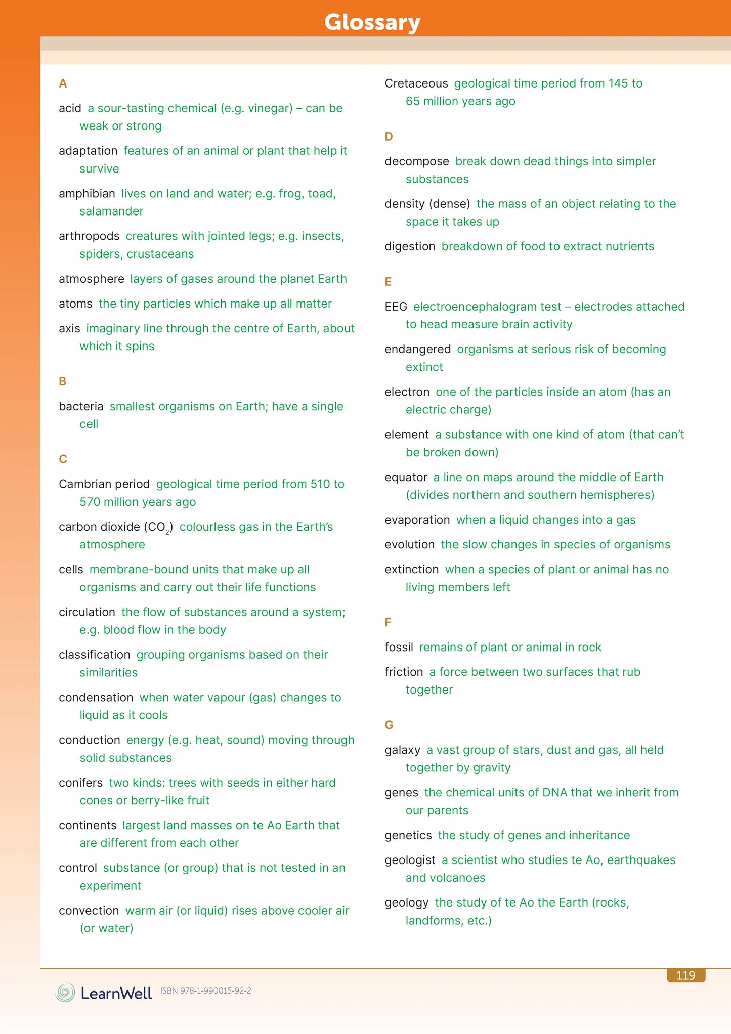 LearnWell Year 8 Science Start Right Workbook