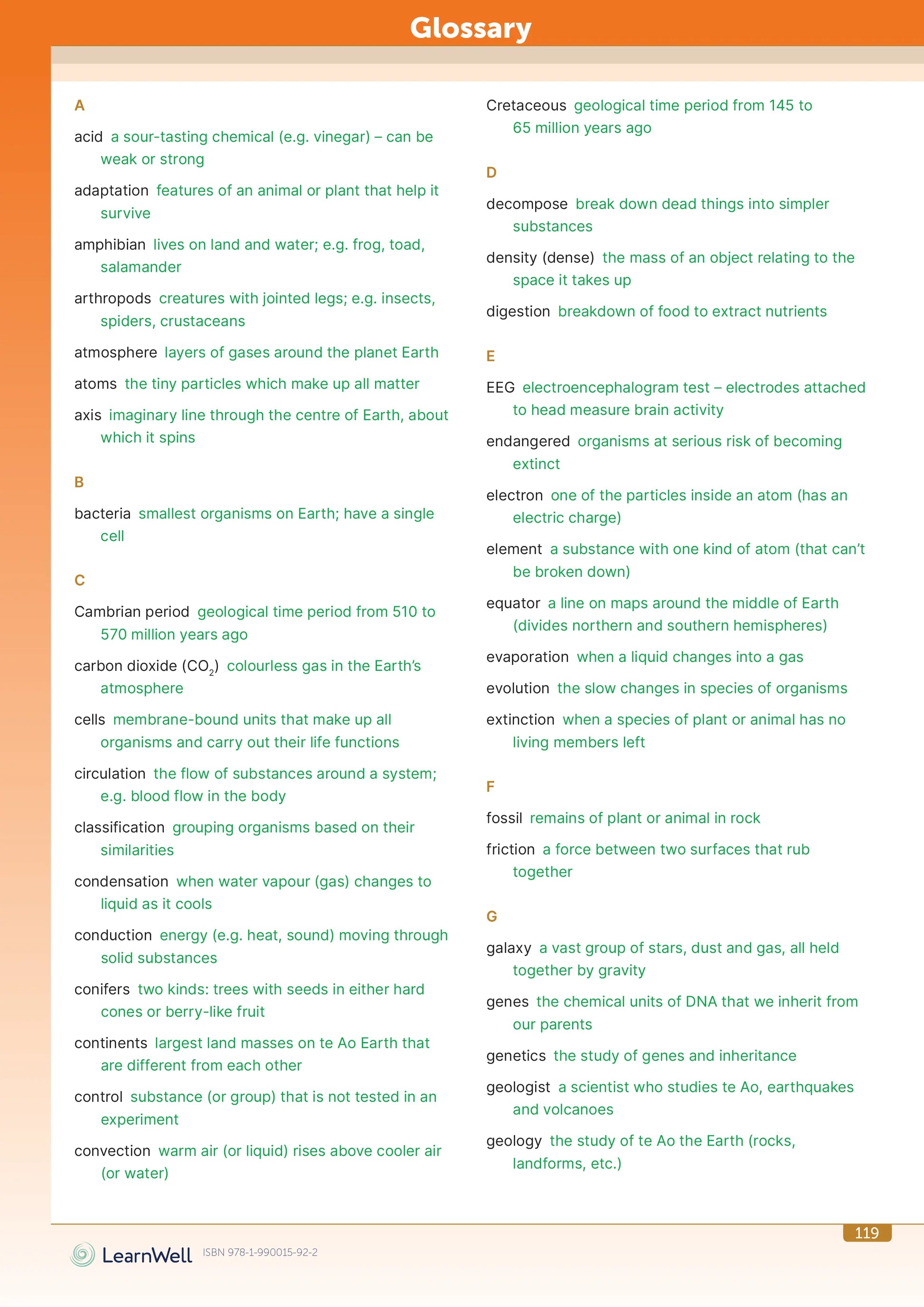 LearnWell Year 8 Science Start Right Workbook