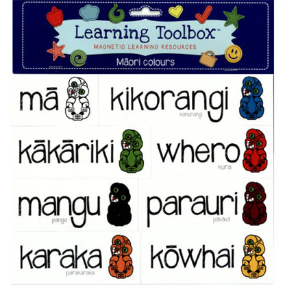 Learning Toolbox Magnetic Māori Colours Set of 8