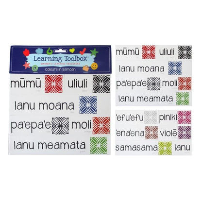 Learning Toolbox Magnetic Samoan Colours Set of 12