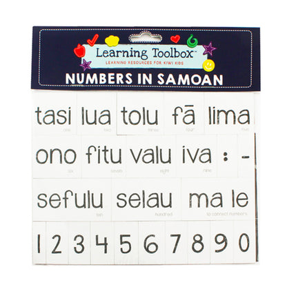 Learning Toolbox Magnetic Samoan Numbers – Bilingual Educational Magnet Set for Kids & Classrooms