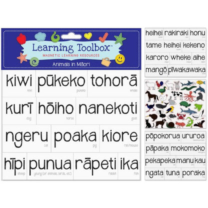Learning Toolbox Magnets NZ Animals In Maori Set of 64