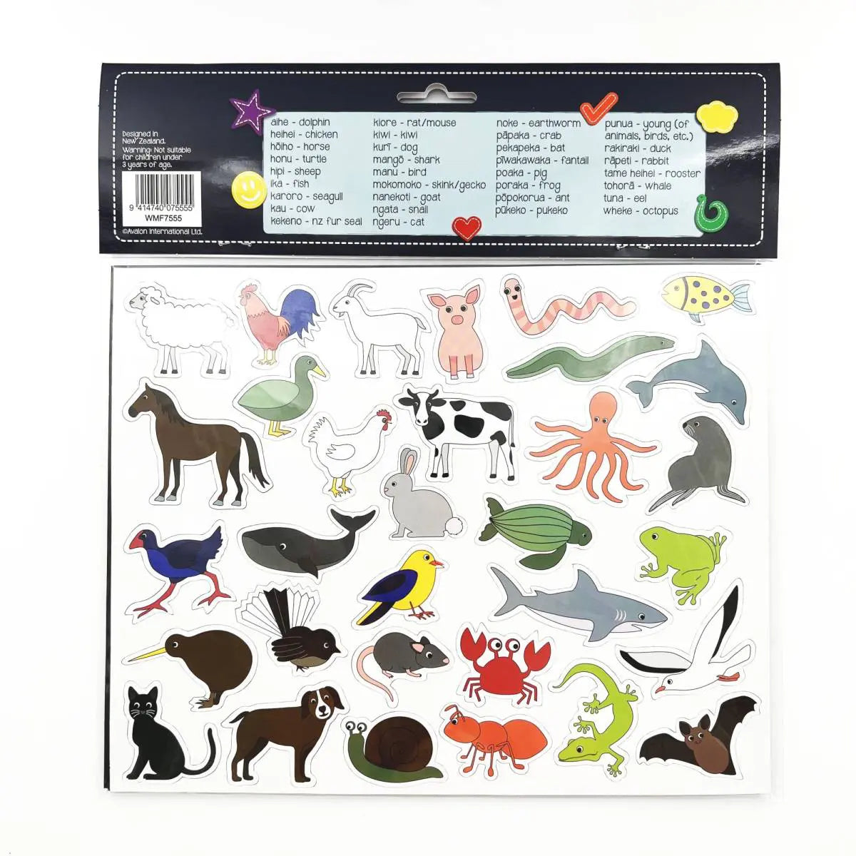 Learning Toolbox Magnets NZ Animals In Maori Set of 64