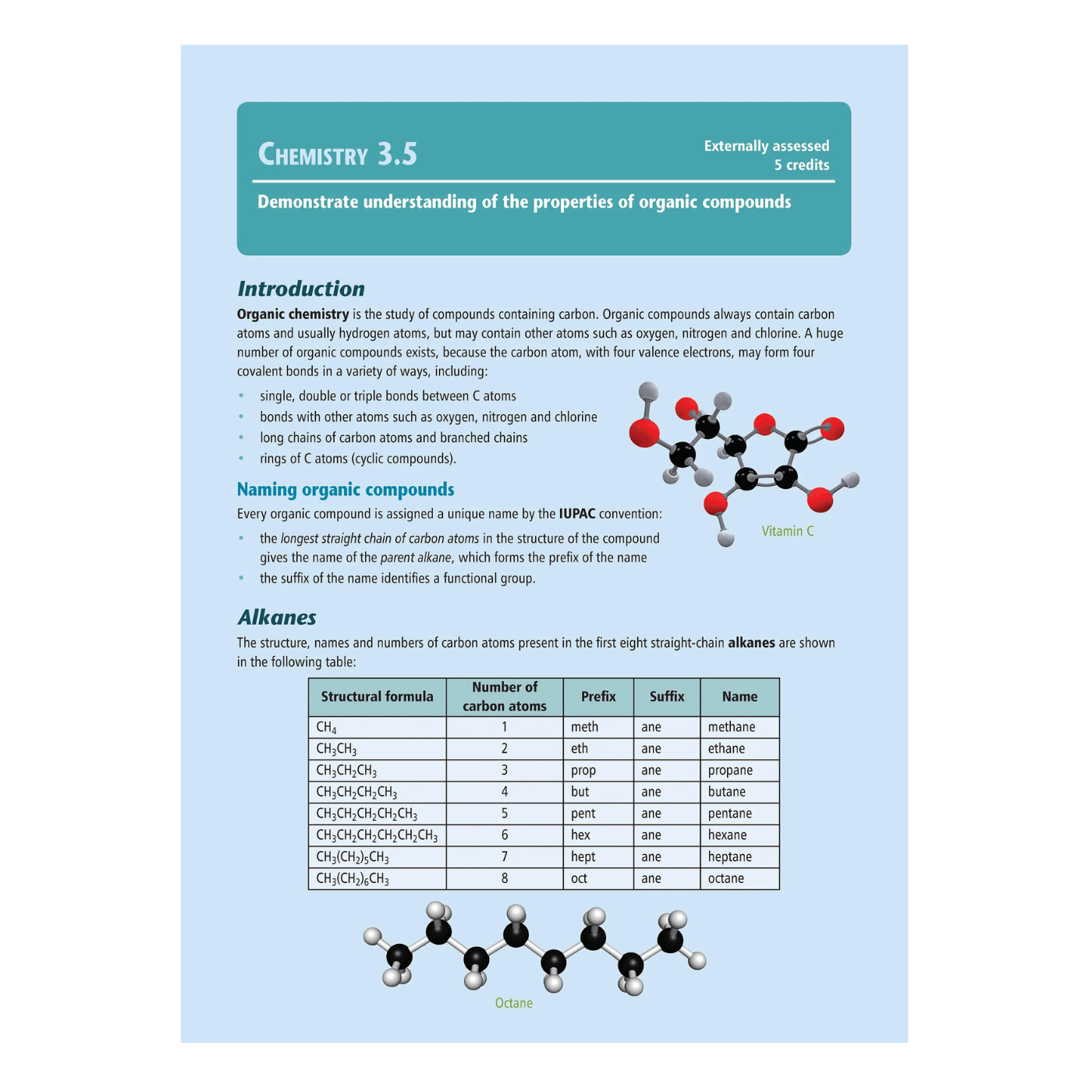 Learning Workbook Level 3 Chemistry