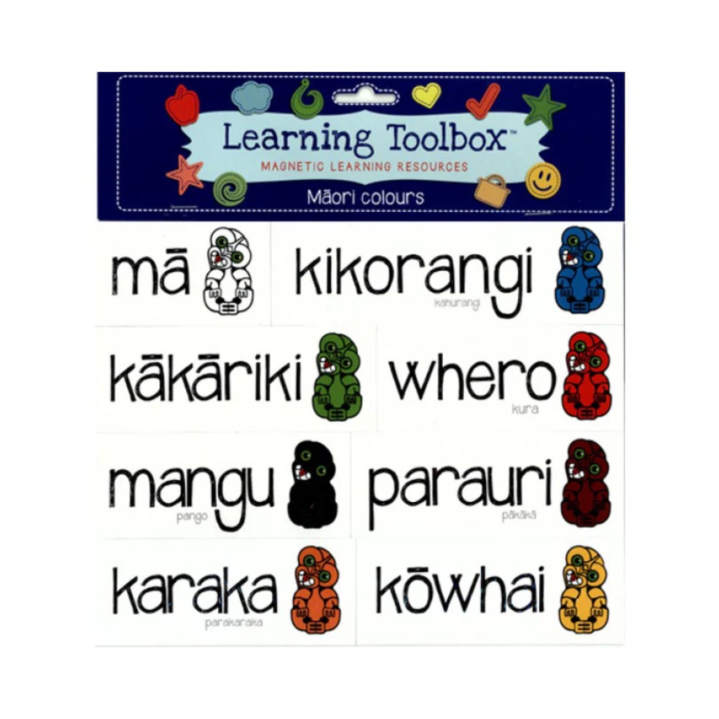 Learning Toolbox Magnetic Māori Colours Set of 8