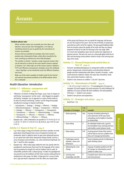 Learning Workbook Health Education NZCEA Level 2
