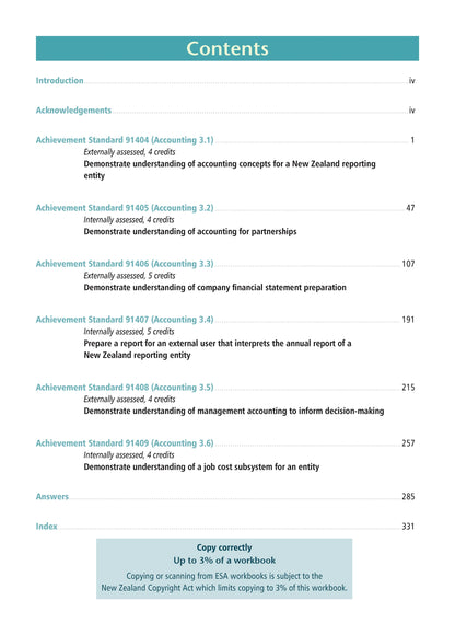 Learning Workbook Level 3 Accounting