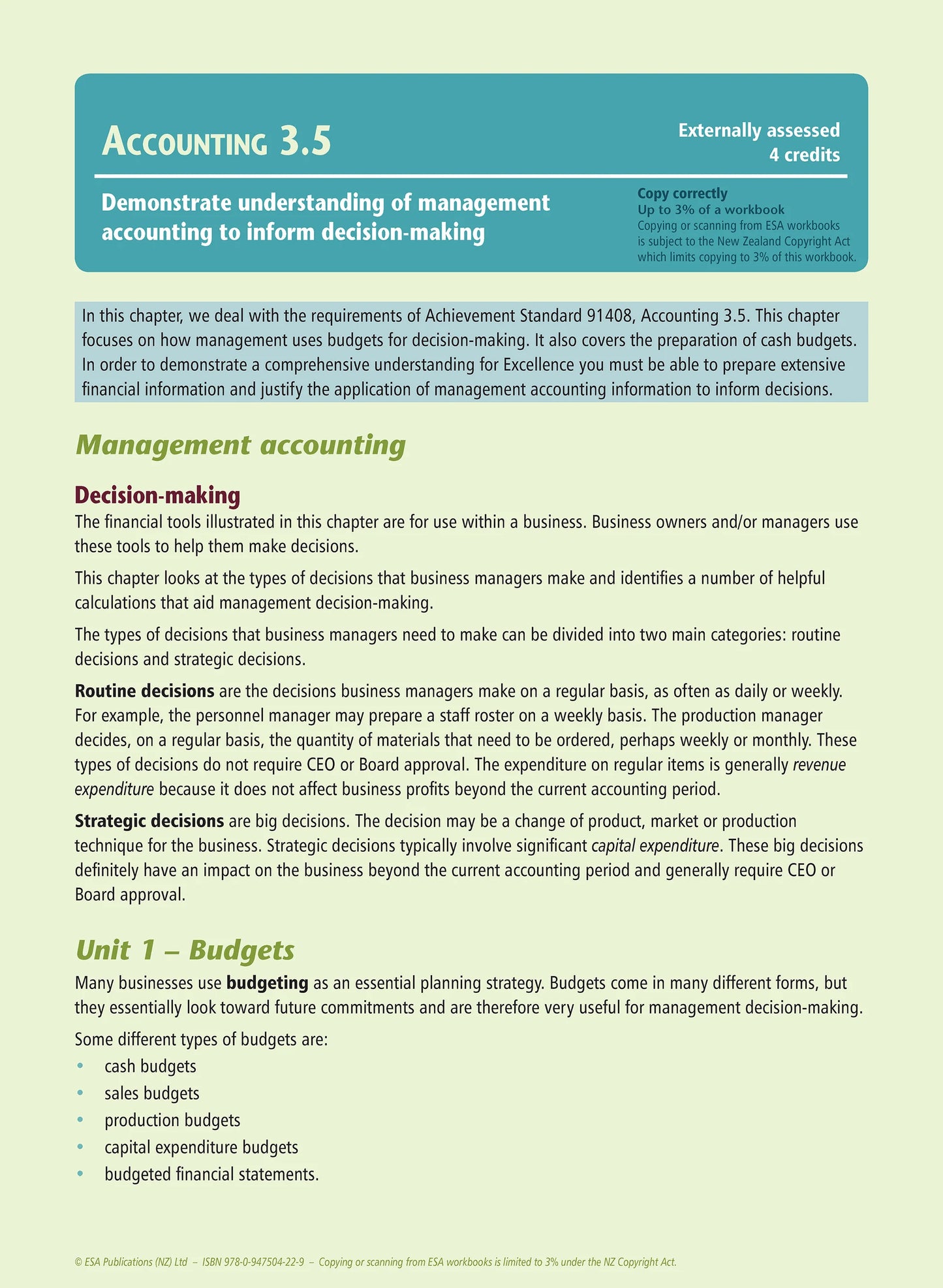Learning Workbook Level 3 Accounting