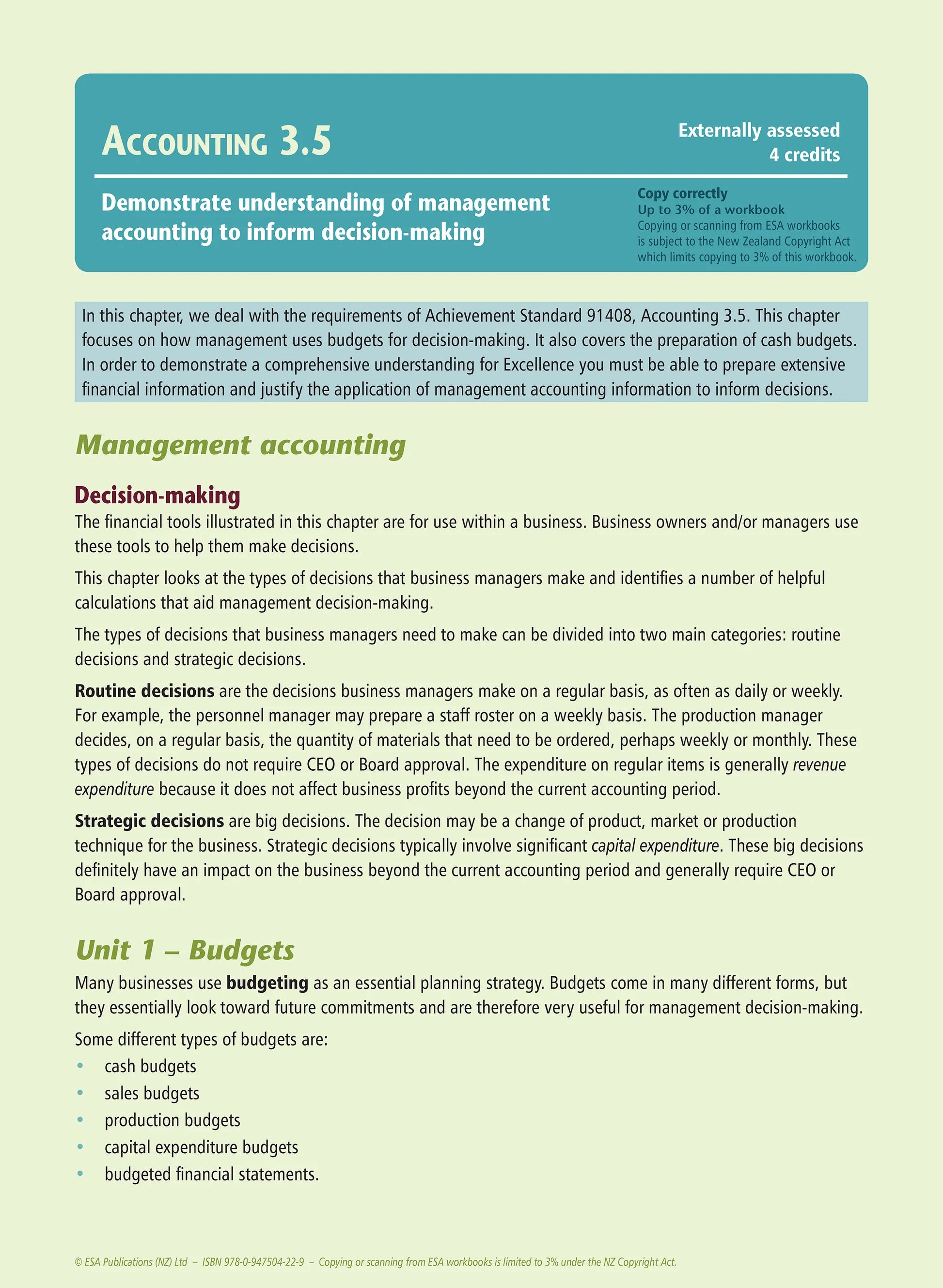 Learning Workbook Level 3 Accounting