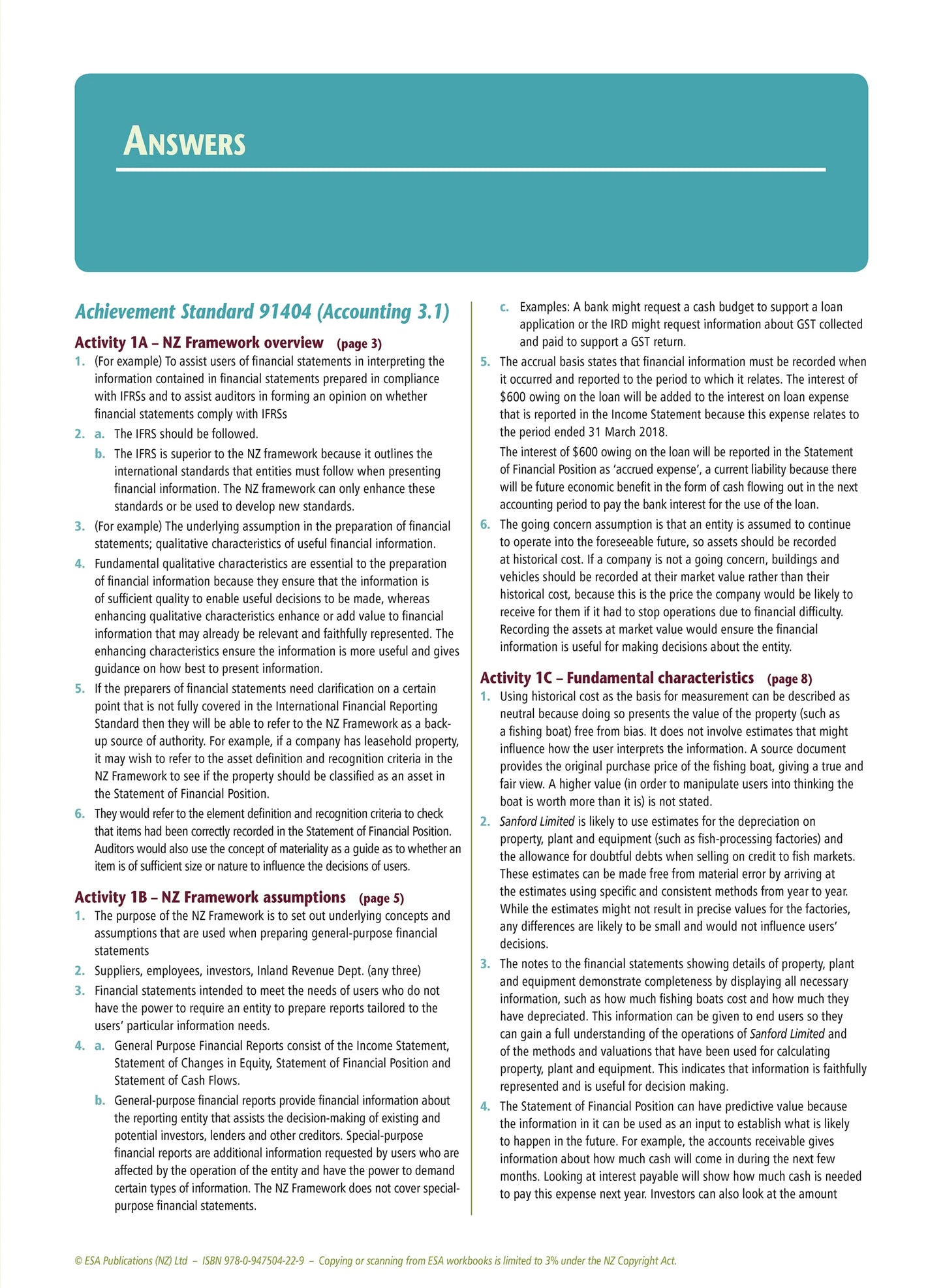 Learning Workbook Level 3 Accounting