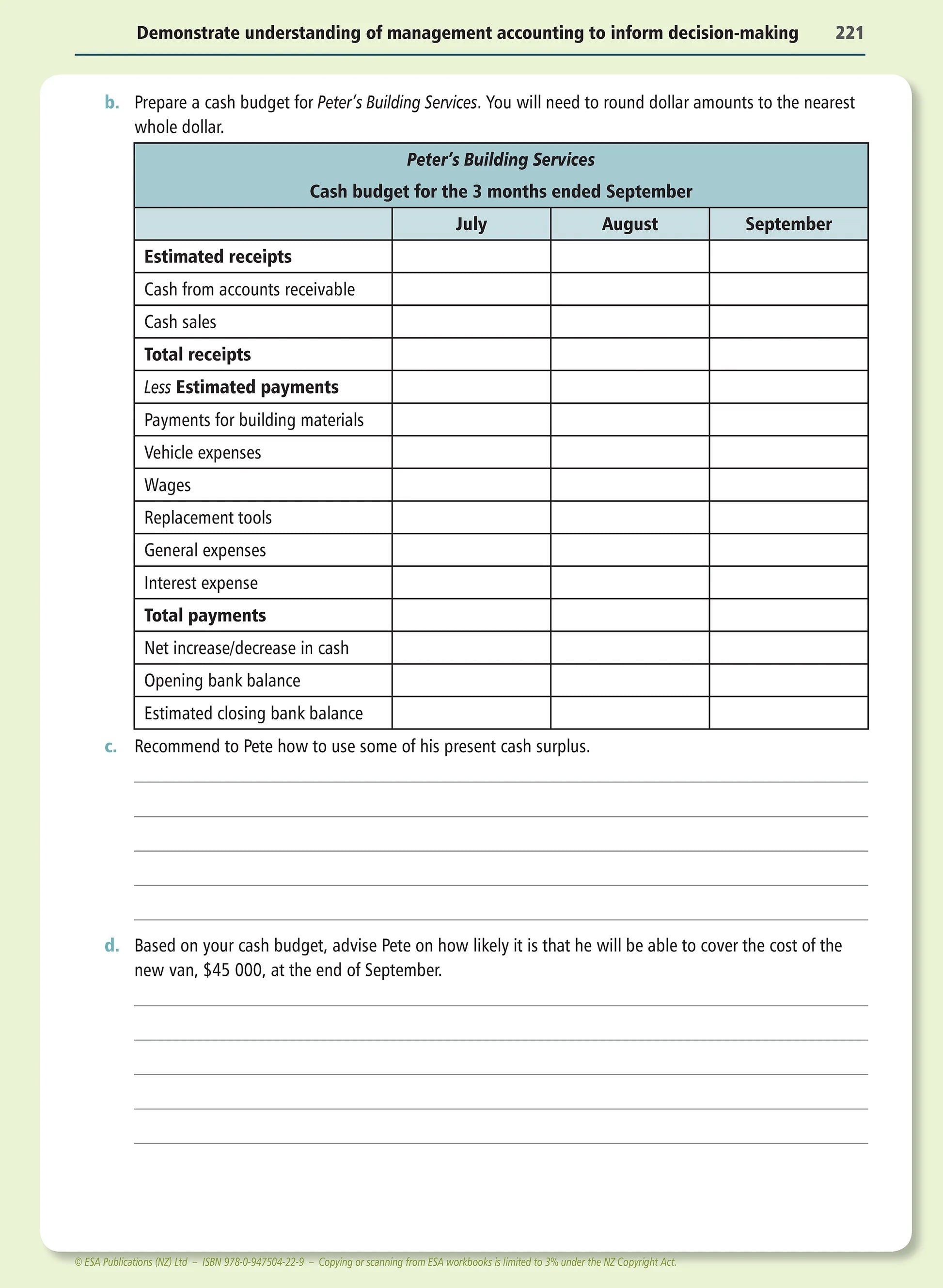Learning Workbook Level 3 Accounting