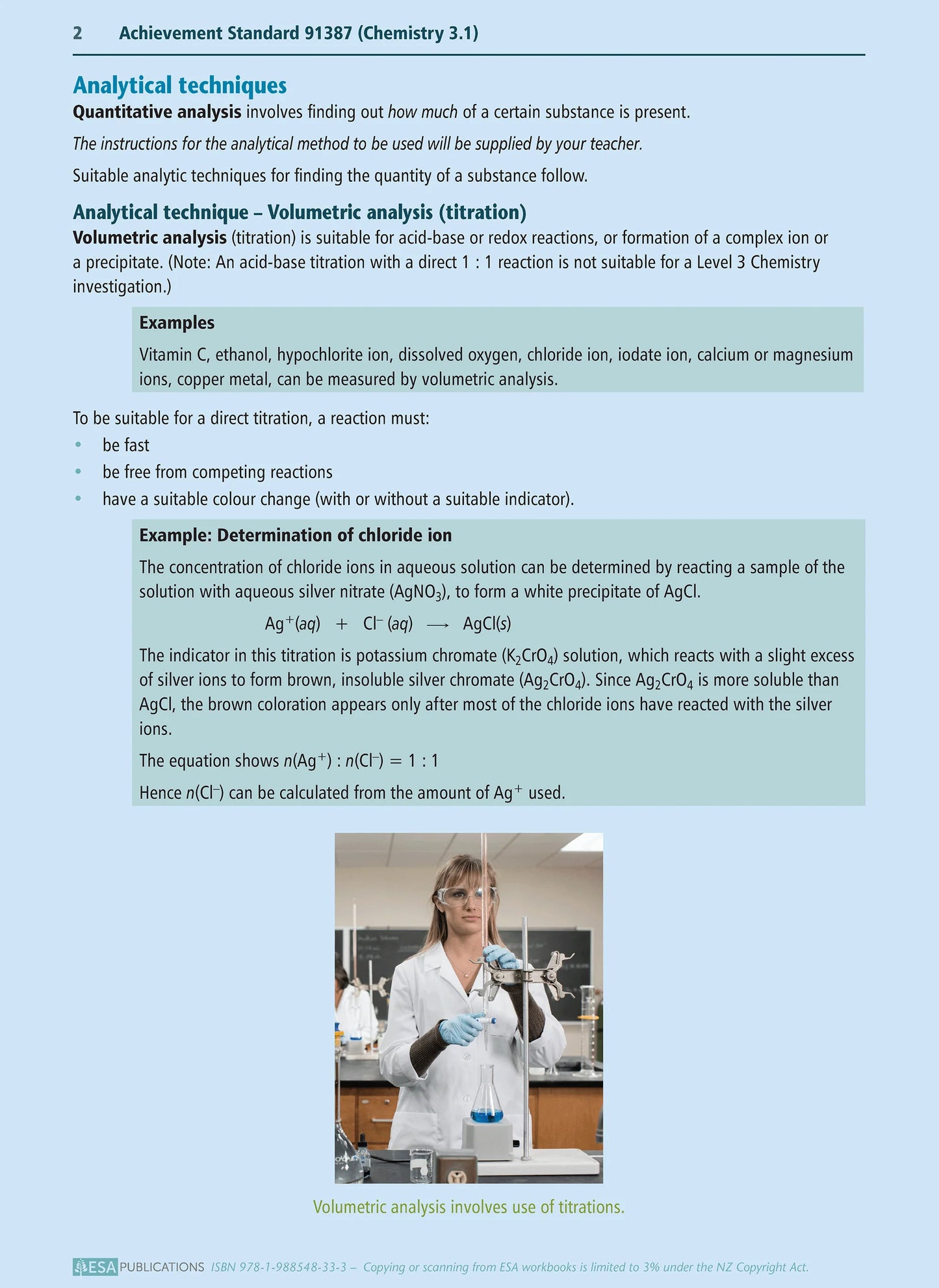 Learning Workbook Level 3 Chemistry