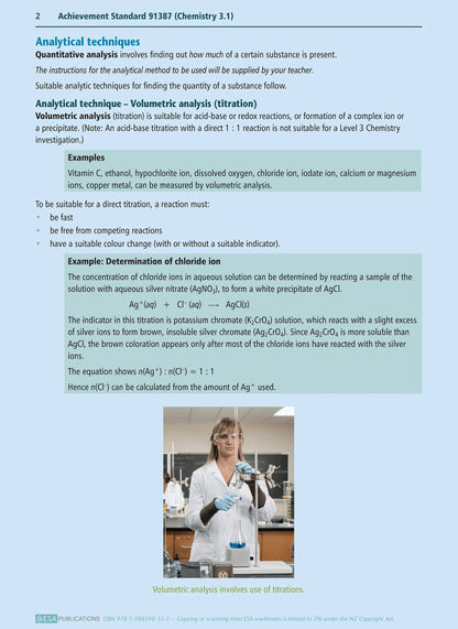 Learning Workbook Level 3 Chemistry