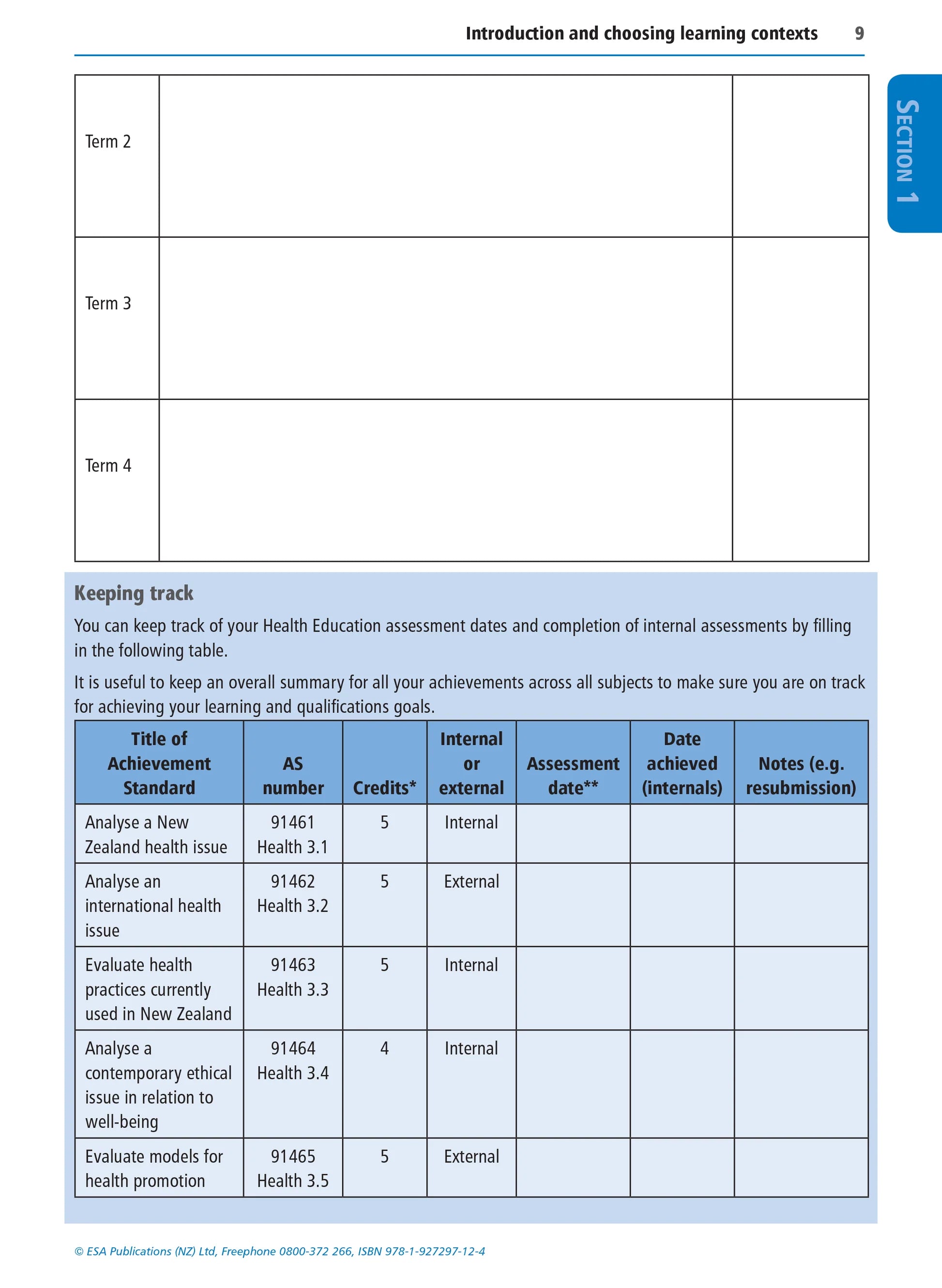 Learning Workbook Level 3 Health Education