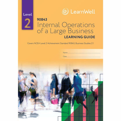 Learnwell 90843 Internal Operations of a Large Business Learning Guide – NCEA Level 2 Business Studies