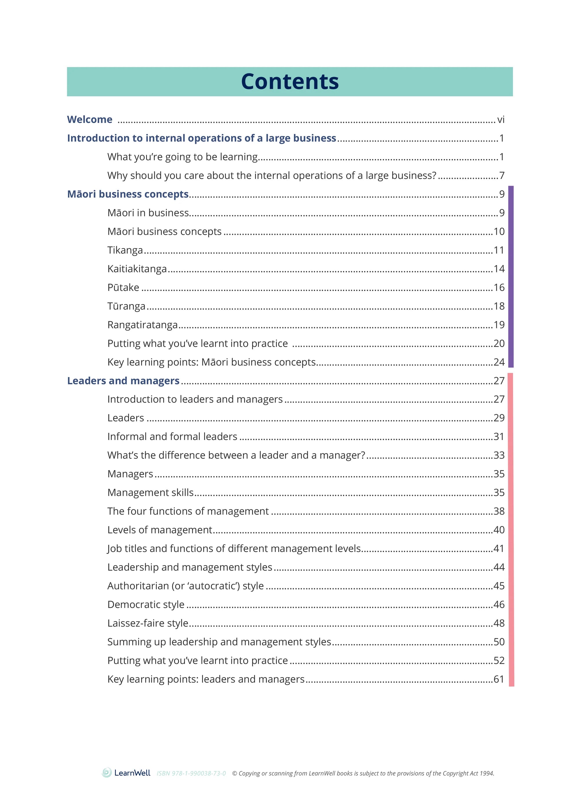Learnwell 90843 Internal Operations of a Large Business Learning Guide – NCEA Level 2 Business Studies