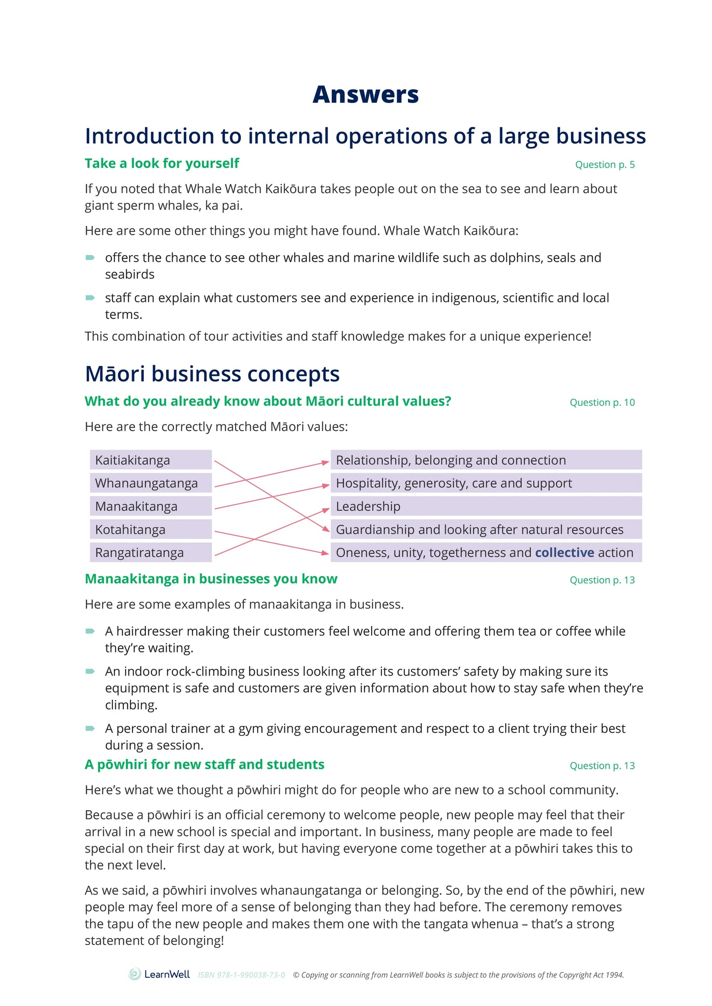 Learnwell 90843 Internal Operations of a Large Business Learning Guide – NCEA Level 2 Business Studies